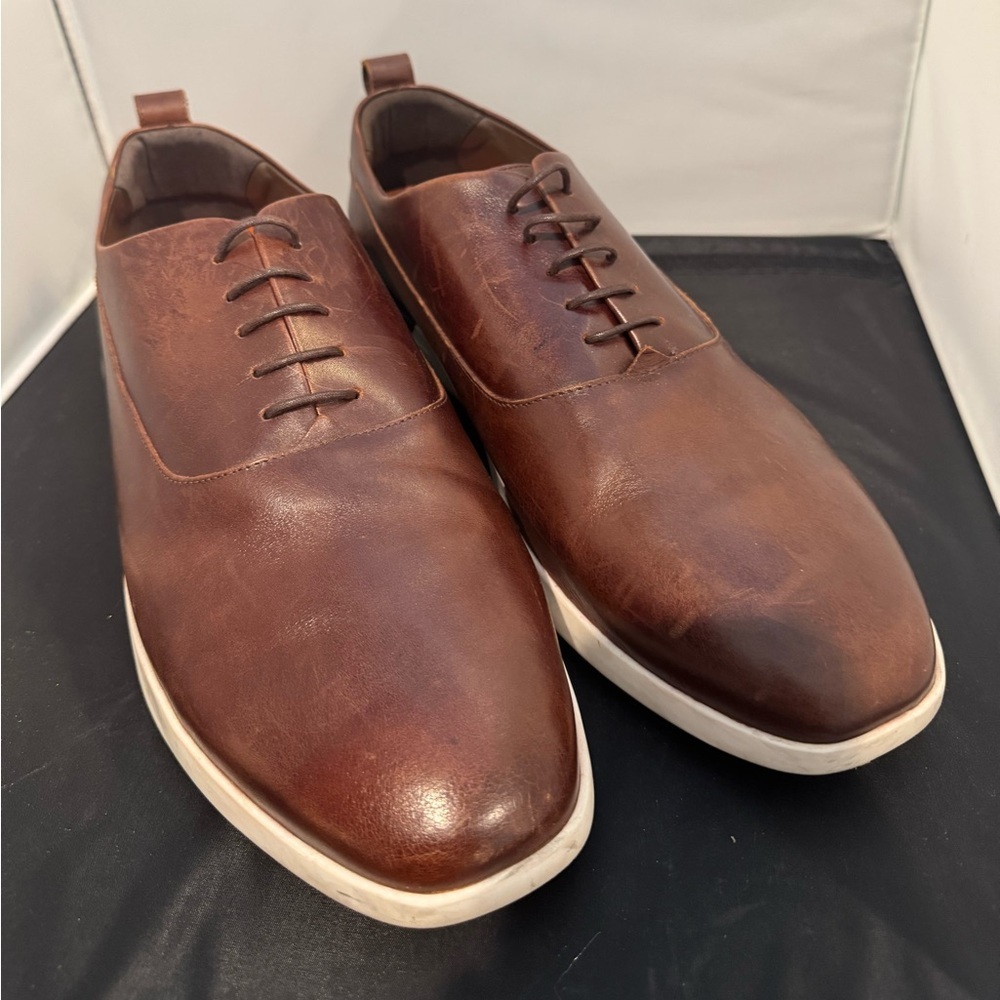 Wolf and Shepard Crossover Derby Maple and White Leather Sneaker Men’s Size 14 M